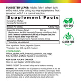 Supplement Facts panel displaying Oil of Oregano 1500 mg, 90 Softgels.