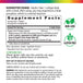 Supplement Facts panel displaying Oil of Oregano 1500 mg, 90 Softgels.