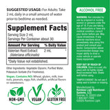 Valerian Root Liquid Herbal Extract Alcohol Free, 2 fl oz (59 mL) Liquid