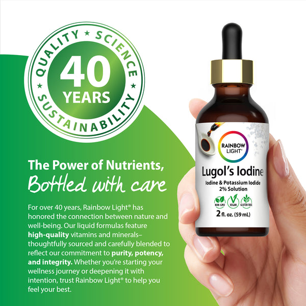 Soluzione di Iodio di Lugol (2%), 2 fl oz (59 mL) Liquido