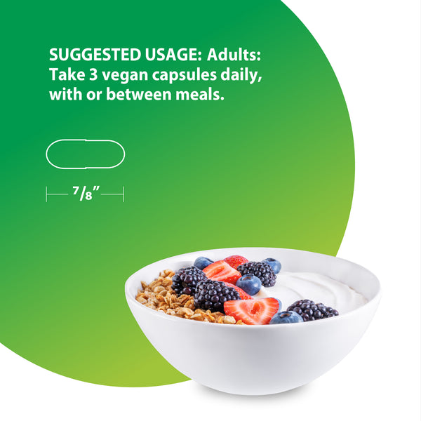 Glicinato de Magnesio 325 mg, 120 Cápsulas Veganas