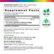 Supplement Facts panel for RL Shilajit containing 60 capsules.