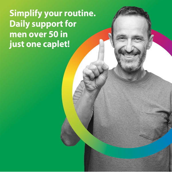 Men's One 50+ plus echte Lebensmittel-Nährstoffe, 150 vegetarische Tabletten