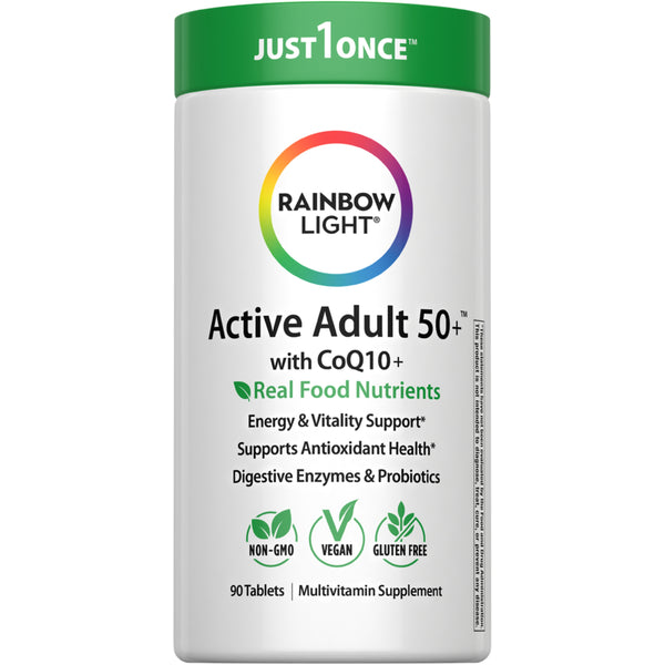 Active Adult 50+ plus Real Food Nutrients, 90 Vegan Caplets