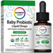 Baby Probiotic Liquid Drops with Organic Sunflower Seed Oil, 2.5 Billion CFU¹, 0.5 fl. oz. (15 mL), 60 servings.