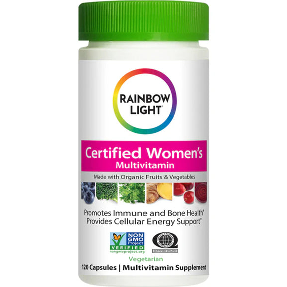 Multivitamínico Certificado para Mulheres com Nutrientes de Alimentos Reais, 120 Cápsulas Vegetais
