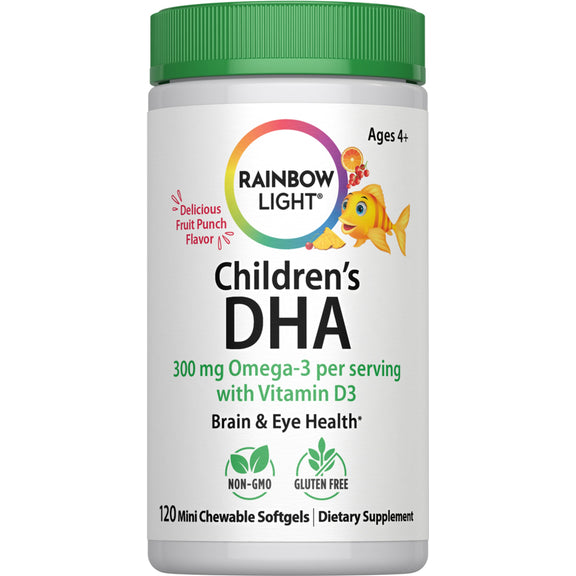 Children's DHA with Vitamin D3, 120 Mini Chewable Softgels