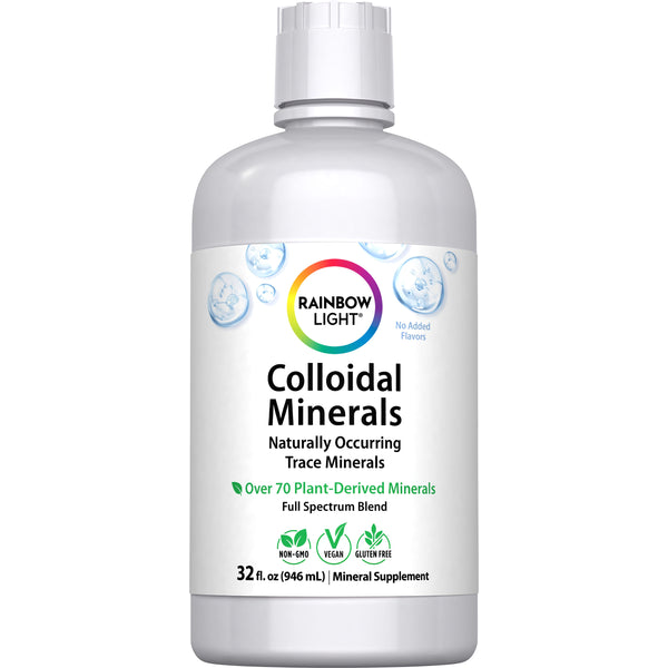 Colloidal Minerals Unflavored Liquid with over 70 plant-derived minerals, 32 fl oz, naturally occurring trace minerals.