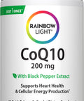 CoQ10 200 mg 30 Quick Release Softgels with Black Pepper Extract support heart health and cellular energy production.