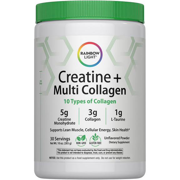 Creatine + Multi Collagen Powder, 10 oz (285 g) Bottle