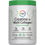 Unflavored creatine and multi-collagen powder in a 10 oz. container with 30 servings.