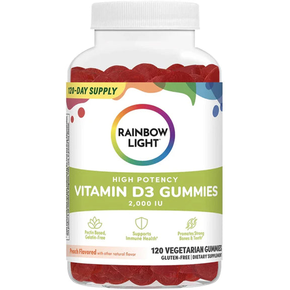 High Potency Vitamin D3 2,000 IU, 120 Vegetarian Gummies