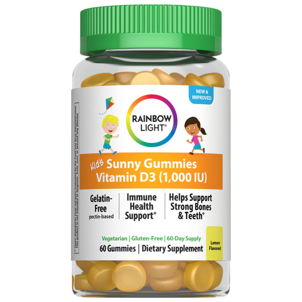 Kids Sunny Gummies Vitamin D3 1000 IU, 60 Vegetarian Gummies