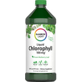 Liquid Chlorophyll with Natural Peppermint, 100 mg, 16 fl oz bottle. Features Non-GMO, Vegan, and Gluten-Free attributes.