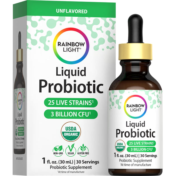 Liquid Probiotic 3 Billion CFU Unflavored (Organic), 1 fl oz (30 mL) Liquid