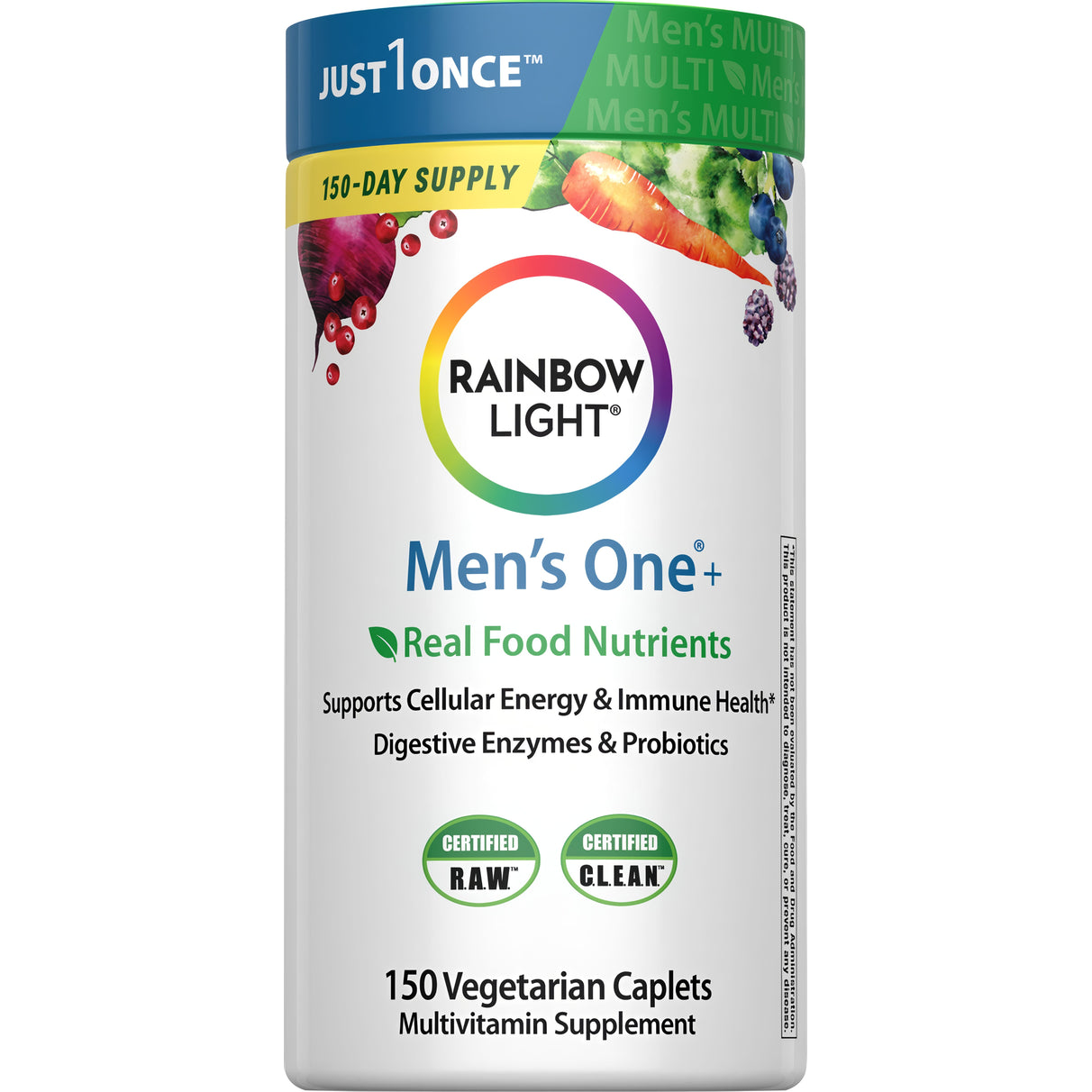 Men’s One™ High Potency Multivitamin, 150 Vegetarian Tablets