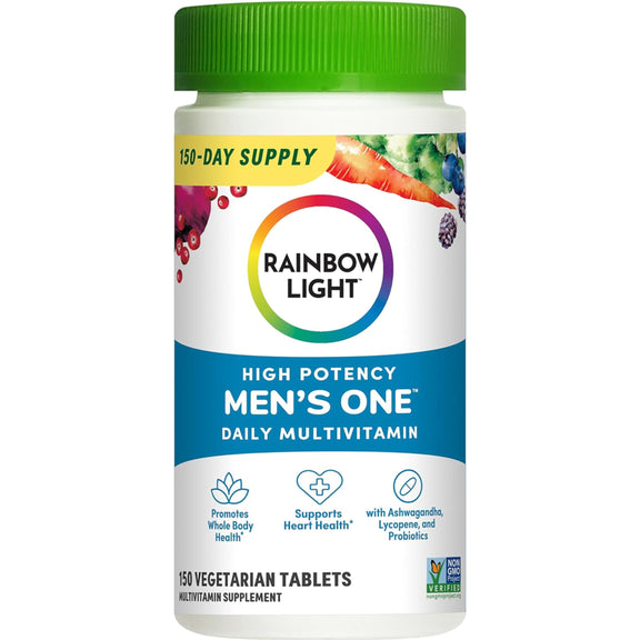 One para Homens + Nutrientes de Alimentos Reais, 150 Comprimidos Vegetarianos