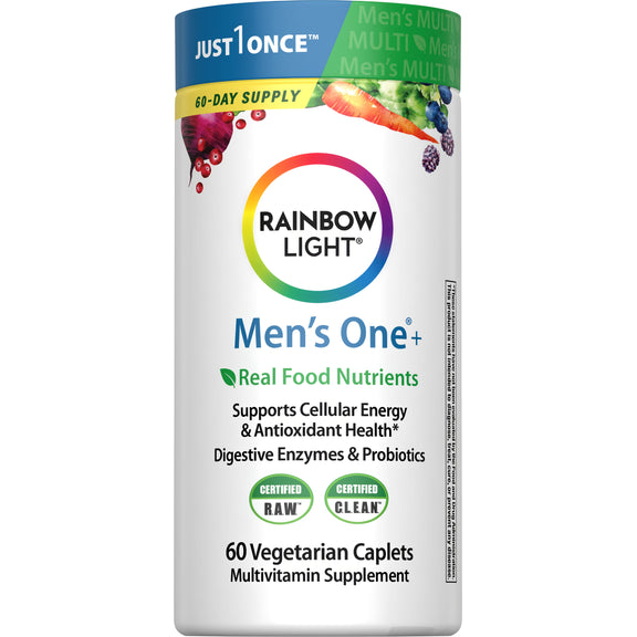 Men's One + Real Food Nutrients, 60 Vegetarian Caplets