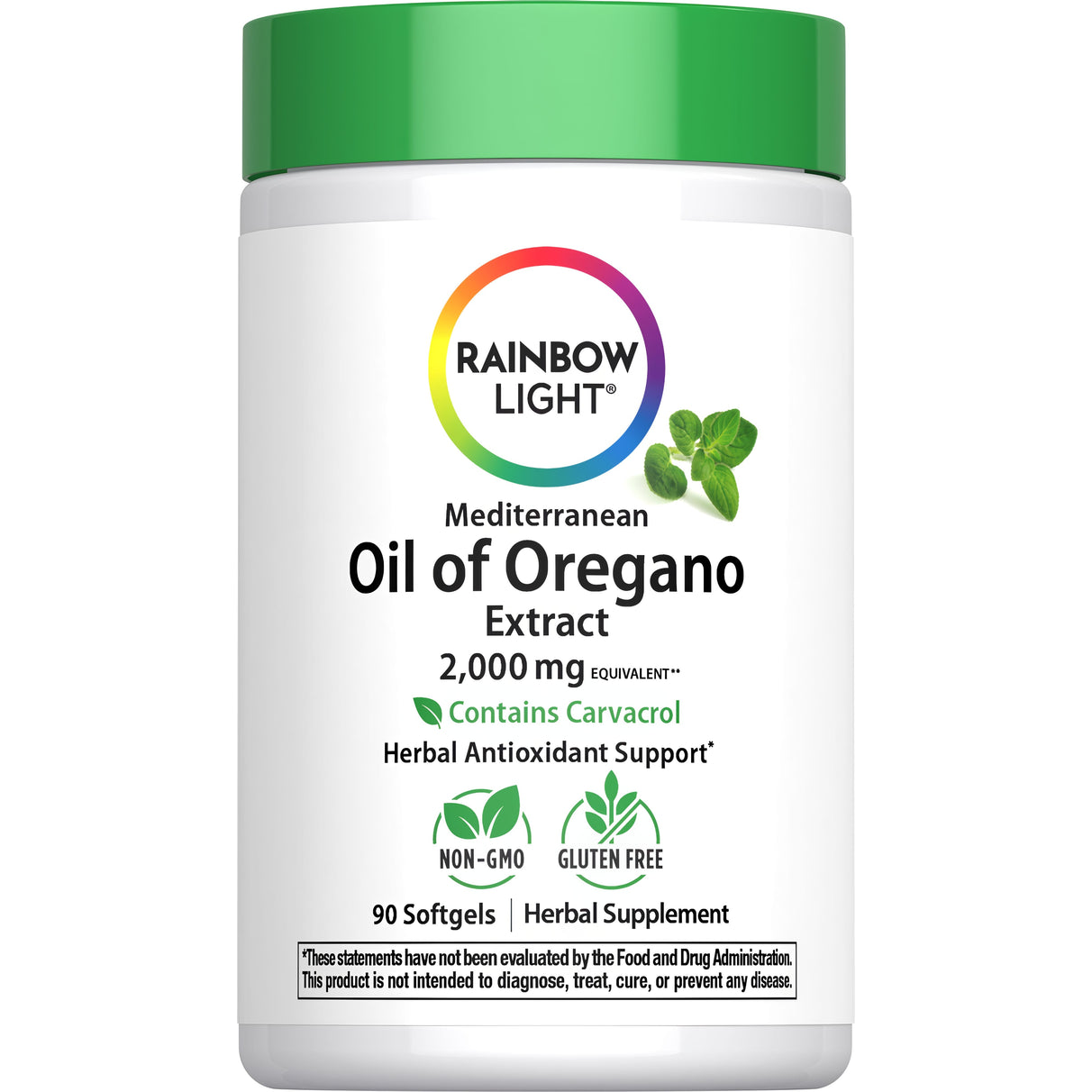 Mediterranean Oil of Oregano Extract, 2000 mg, 90 Softgels. Contains Carvacrol, Non-GMO, and Gluten Free.