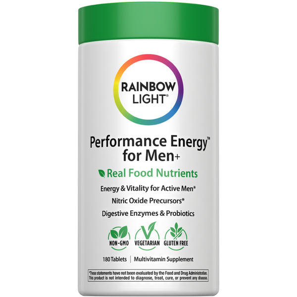Performance Energy Multi For Men + Real Food Nutrients, 180 Vegetarian Caplets