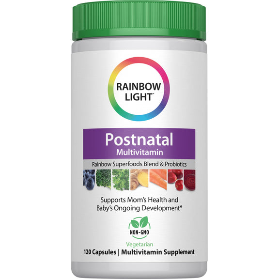 Postnatal Multivitamin Superfood Blend & Probiotics, 120 Vegetarian Capsules