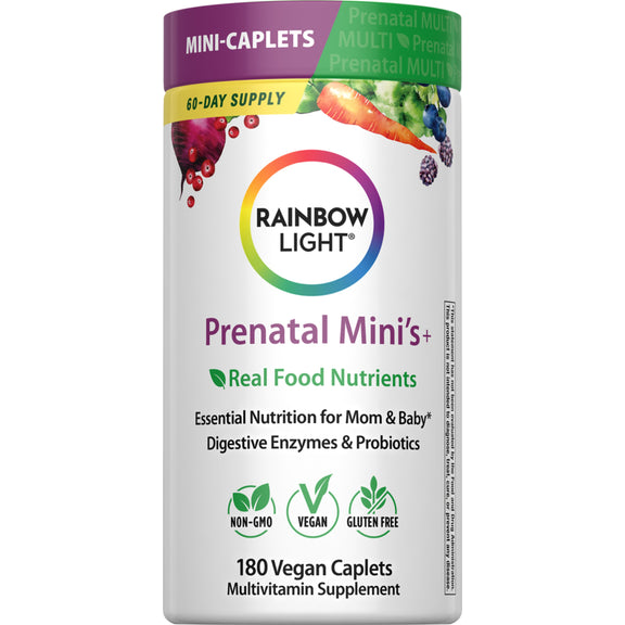 Prenatal Multi Mini's + Nutrientes de Alimentos Reales, 180 Mini Tabletas