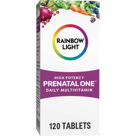 Pre-Natal One + Nutrientes de Alimentos Reais, 120 Comprimidos Veganos
