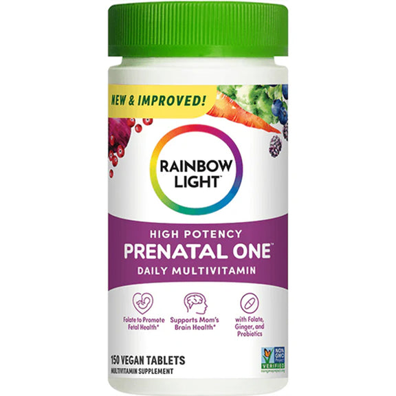 Prenatal One + Nutrientes de Alimentos Reais, 150 Cápsulas Veganas