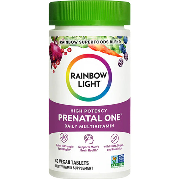 Prenatal One + Real Food Nutrients, 60 Vegan Caplets