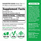 Dandelion Root Super Concentrated Alcohol Free, 2 fl oz (59 mL) Dropper Bottle
