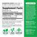 The Supplement Facts panel for Dandelion Root Liquid Extract 2 fl oz bottle.