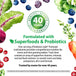 RL Postnatal Multi graphic: Formulated with Superfoods & Probiotics for moms & babies, trusted over 40 years with quality & sustainability.