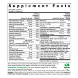 Supplement Facts panel for RL Postnatal Multi 120 Capsules.