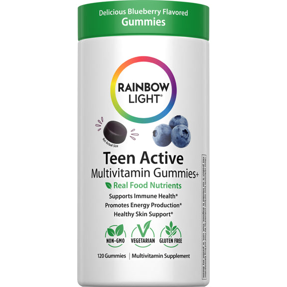 Teen Active Multivitamin + Real Food Nutrients Gummies, 120 Gummies